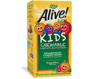 Жувальні мультивітаміни для дітей Nature's Way Alivel 120 табл NW_alivel_children_120 фото