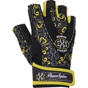 Рукавиці для фітнесу та важкої атлетики Power System Classy Жіночі PS-2910 Yellow S PS_2910_S_Black/Yellow фото