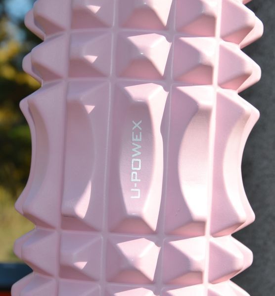 Масажний ролик роллер U-POWEX UP_1010 EVA foam roller 33x14см Type 2 Pink UP_1010_T2_Pink фото