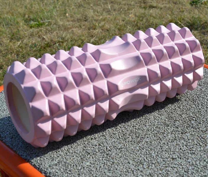 Масажний ролик роллер U-POWEX UP_1010 EVA foam roller 33x14см Type 2 Pink UP_1010_T2_Pink фото