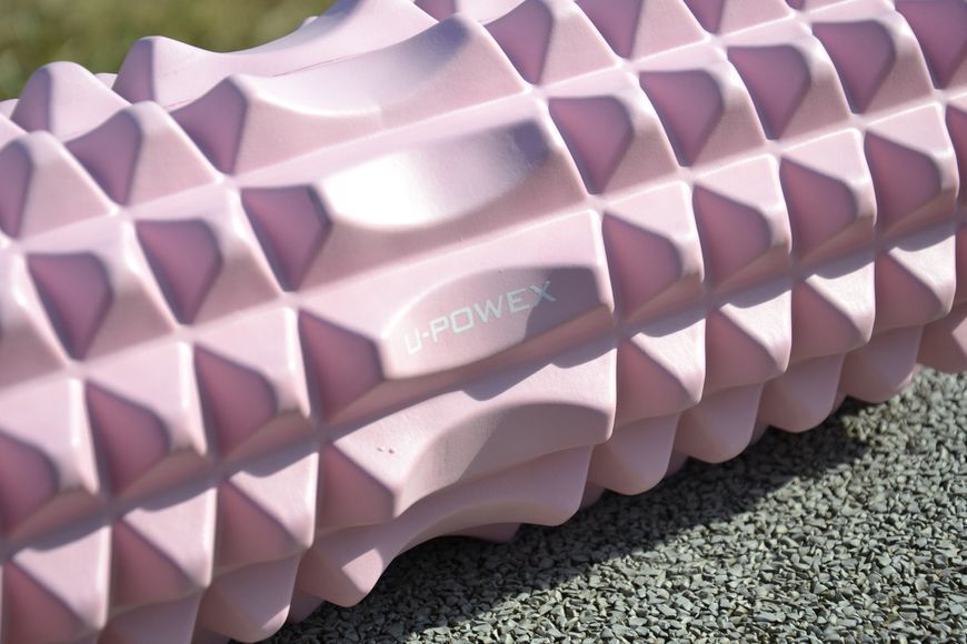 Масажний ролик роллер U-POWEX UP_1010 EVA foam roller 33x14см Type 2 Pink UP_1010_T2_Pink фото