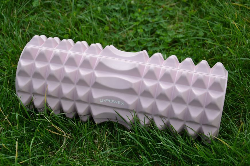 Масажний ролик роллер U-POWEX UP_1010 EVA foam roller 33x14см Type 2 Pink UP_1010_T2_Pink фото
