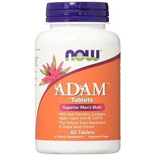 Вітамінний комплекс Now Foods ADAM Tablets Superior Mens Multi 60 tabs N_Adam_60tab фото