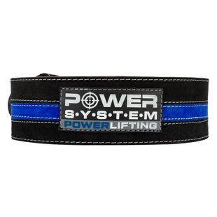 Пояс для паверліфтингу Power System Power Lifting PS-3800 BlackBlue Line M PS-3800_M_Black_Blue фото
