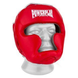 Боксерський шолом тренувальний PowerPlay 3068 PU + Amara Червоно-Білий M PP_3068_M_Red/White фото