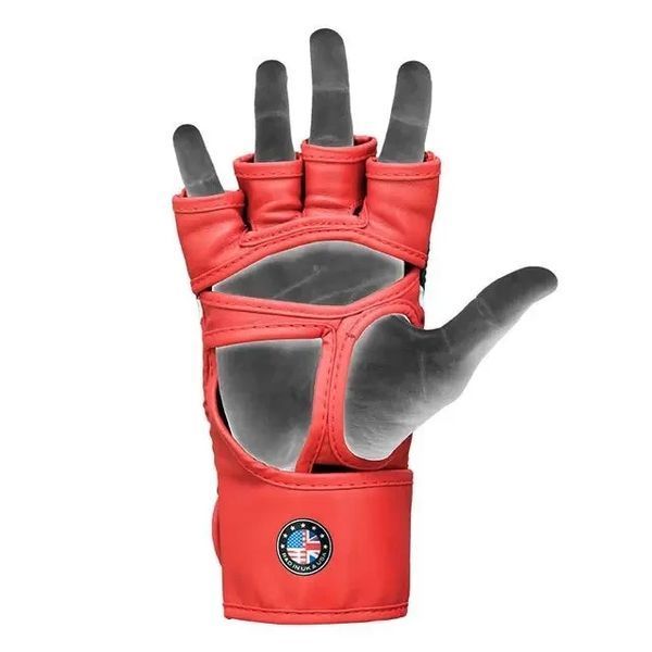 Рукавиці для ММА RDX AURA PLUS T-17 Red/Black L (капа в комплекті) GGR-T17RB-L+ фото
