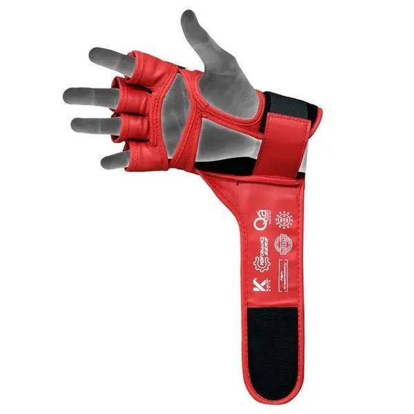 Рукавиці для ММА RDX AURA PLUS T-17 Red/Black L (капа в комплекті) GGR-T17RB-L+ фото