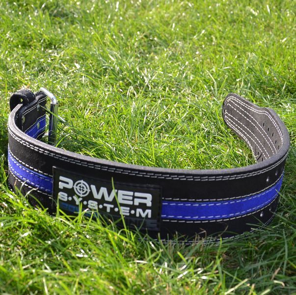 Пояс для паверліфтингу Power System Power Lifting PS-3800 BlackBlue Line M PS-3800_M_Black_Blue фото