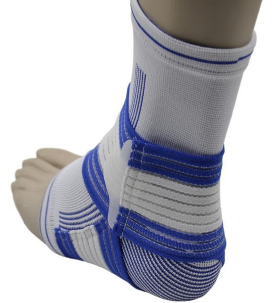 Спортивний бандаж на гомілковостоп Power System Ankle Support Pro PS-6009 BlueWhite LXL PS-6009_L/XL_White-Blue фото