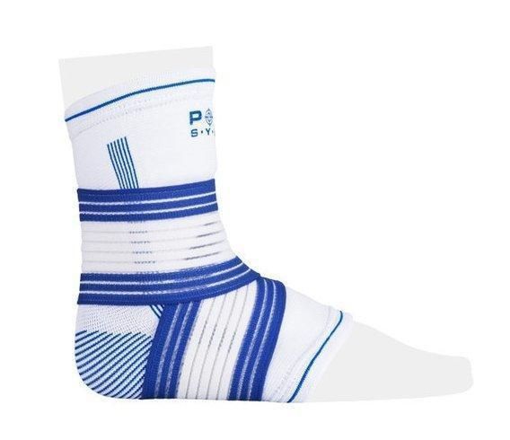 Спортивний бандаж на гомілковостоп Power System Ankle Support Pro PS-6009 BlueWhite LXL PS-6009_L/XL_White-Blue фото