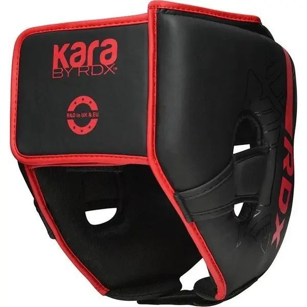 Боксерський шолом RDX F6 KARA Matte Red XL (капа в комплекті) HGR-F6MR-XL фото