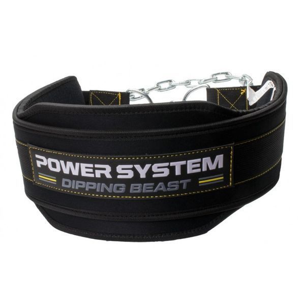 Пояс для отягощений Power System Dipping Beast PS-3860 BlackYellow PS-3860_Black/Yellow фото