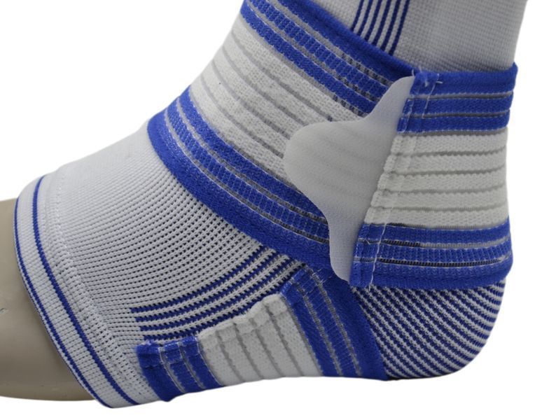 Спортивний бандаж на гомілковостоп Power System Ankle Support Pro PS-6009 BlueWhite LXL PS-6009_L/XL_White-Blue фото