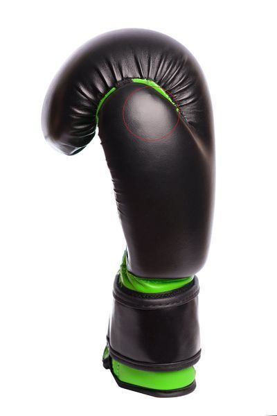 Боксерські рукавиці PowerPlay 3004 JR чорно-зелені 6 унцій PP_3004JR_6oz_Black/Green фото