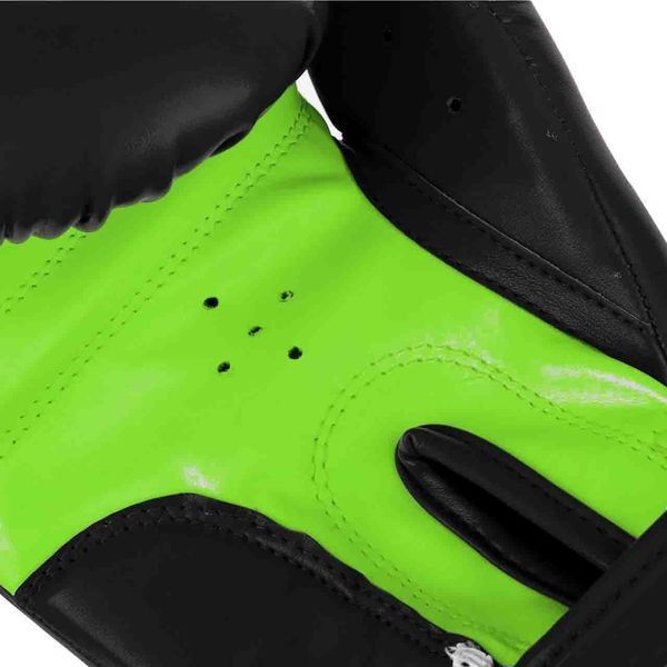 Боксерські рукавиці PowerPlay 3004 JR чорно-зелені 6 унцій PP_3004JR_6oz_Black/Green фото