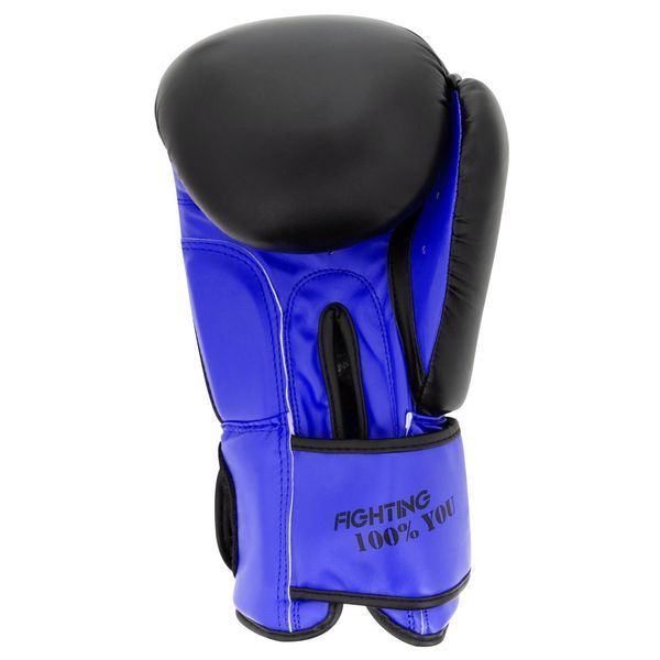 Боксерські рукавиці PowerPlay 3004 Classic Чорно-Сині 16 унцій PP_3004_16oz_Bl/Navy фото