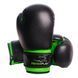 Боксерські рукавиці PowerPlay 3004 JR чорно-зелені 6 унцій PP_3004JR_6oz_Black/Green фото 2 купити онлайн