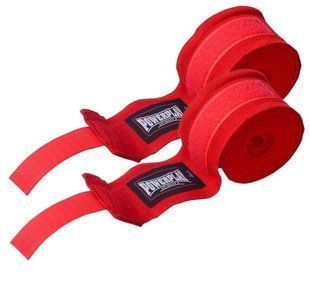 Бинти для боксу PowerPlay 3046 Червоні 4 м Нейлон PP_3046_4m_Red фото