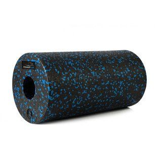 Ролик масажний (роллер) гладкий PowerPlay PP-4347 EPP Foam Roller Чорно/Синій (33x14см.) PP_4347_Blue_(33*14) фото