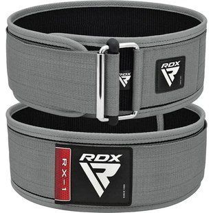 Пояс для важкої атлетики RDX RX1 Weight Lifting Belt Grey M WBS-RX1G-M фото