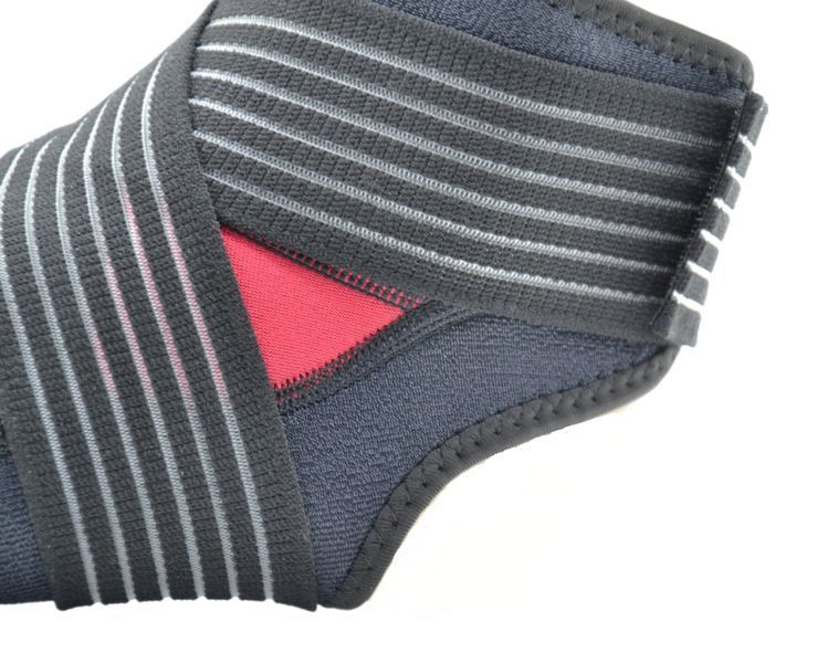 Спортивний бандаж на гомілковостоп Power System Neo Knee Support PS-6013 BlackRed XL PS-6013_XL_Black-Red фото