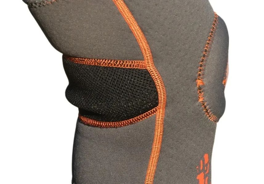 Наколінник MadMax MFA-297 Knee Support with Patella Stabilizer Dark Grey/Orange XL MFA-297_XL фото