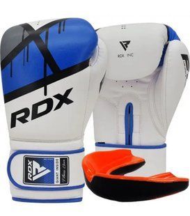 Боксерські рукавиці RDX F7 Ego Blue 10 унцій + Капа у подарунок  BGR-F7U-10oz фото