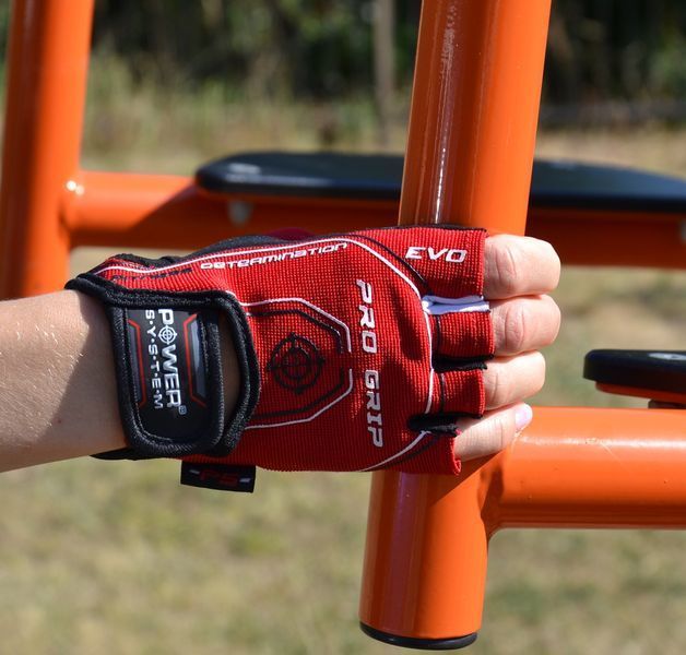 Рукавиці для фітнесу та важкої атлетики Power System Pro Grip EVO PS-2250E Red L PS_2250E_L_Red фото