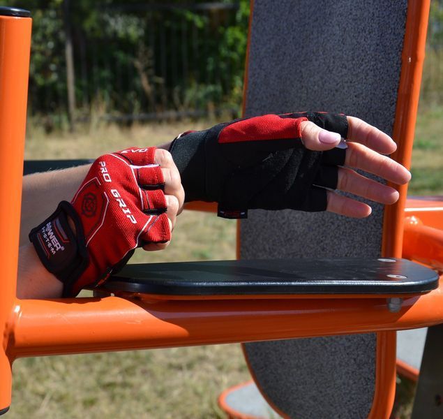 Рукавиці для фітнесу та важкої атлетики Power System Pro Grip EVO PS-2250E Red L PS_2250E_L_Red фото
