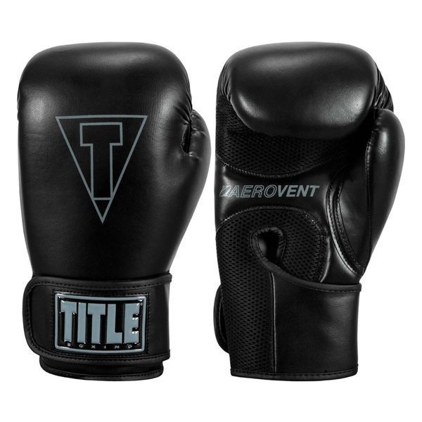 Боксерські рукавиці TITLE Boxing Vegan Gloves Black 14 oz (капа в комплекті) VGFBG 14 oz BK/BK фото