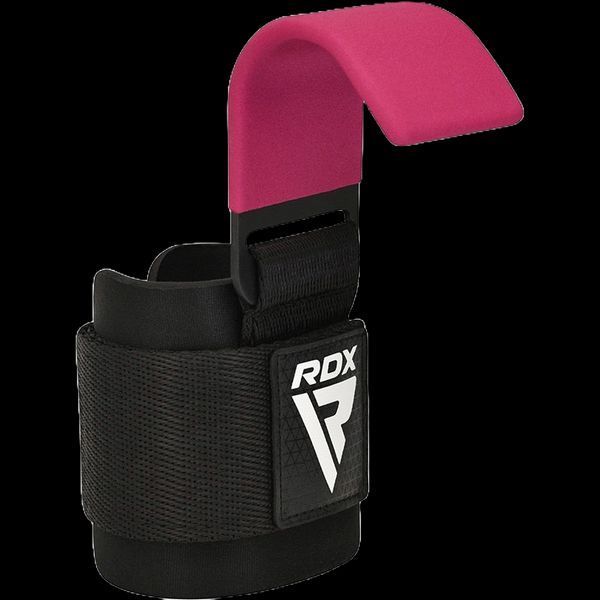 Гаки для тяги на зап'ястя RDX W5 Gym Hook Strap Pink Plus WAN-W5P+ фото