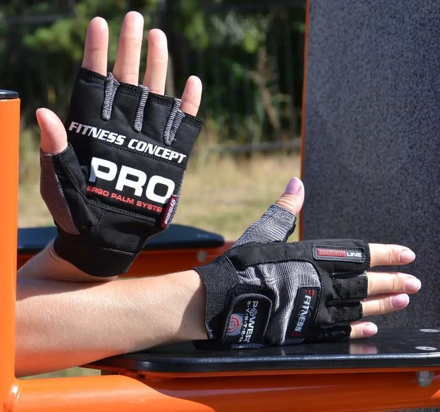 Рукавички для фітнесу Power System PS-2300 Fitness Grey/Black M PS-2300_M_Black-grey фото