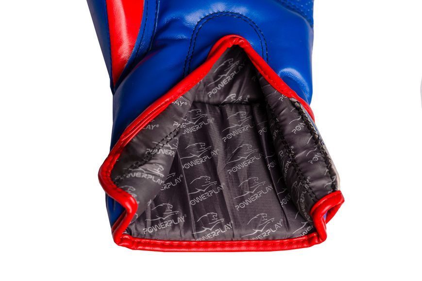 Боксерські рукавички PowerPlay 3018 сині 10 унцій PP_3018_10oz_Blue фото