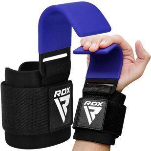 Гаки для тяги на зап'ястя RDX W5 Gym Hook Strap Blue Plus WAN-W5U+ фото