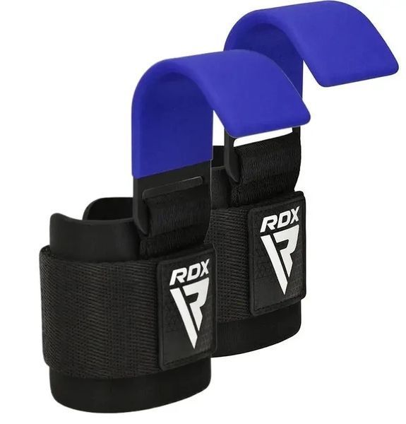 Гаки для тяги на зап'ястя RDX W5 Gym Hook Strap Blue Plus WAN-W5U+ фото