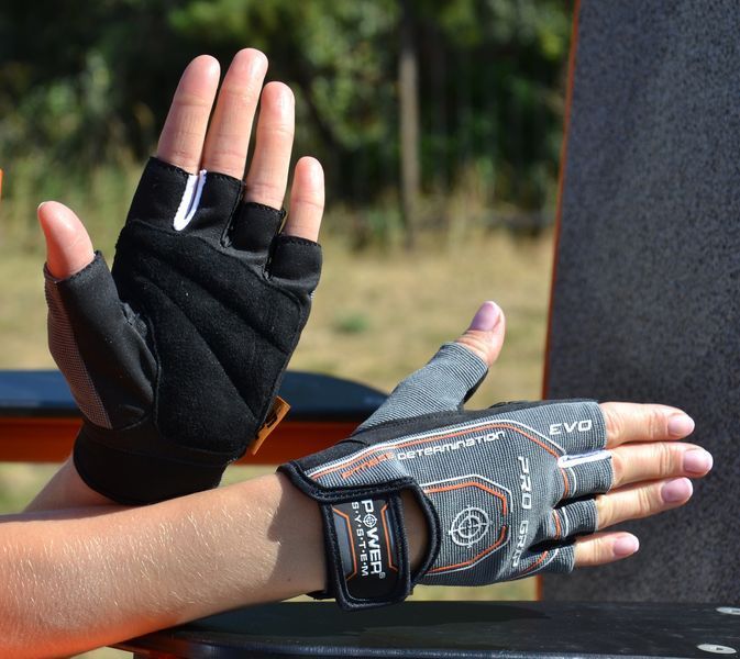 Рукавиці для фітнесу та важкої атлетики Power System Pro Grip EVO PS-2250E Grey S PS_2250E_S_Grey фото