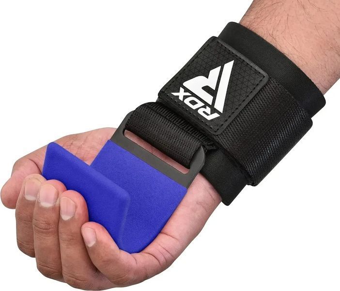 Гаки для тяги на зап'ястя RDX W5 Gym Hook Strap Blue Plus WAN-W5U+ фото