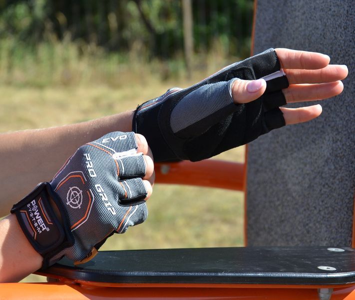 Рукавиці для фітнесу та важкої атлетики Power System Pro Grip EVO PS-2250E Grey S PS_2250E_S_Grey фото